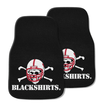 Nebraska Cornhuskers Front Carpet Car Mat Set - 2 Pieces, Blackshirts
