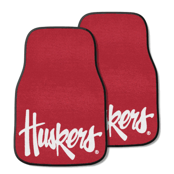 Nebraska Cornhuskers Front Carpet Car Mat Set - 2 Pieces, 