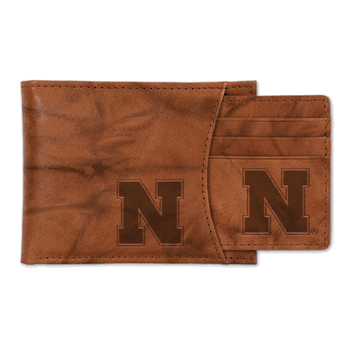 Nebraska Cornhuskers  Genuine Leather Slider Wallet