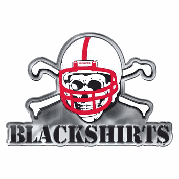 Nebraska Cornhuskers Heavy Duty Aluminum Embossed Color Emblem - Alternate