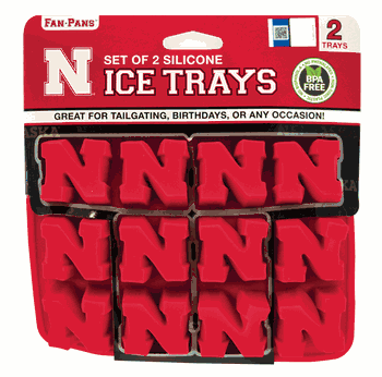 Nebraska Cornhuskers Ice Trays 2-Pack