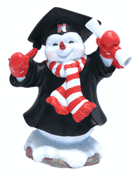 Nebraska Cornhuskers Jack Graduation Snowman - Script Logo CO