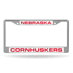 Nebraska Cornhuskers Laser Chrome Frame