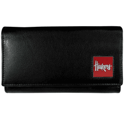 Nebraska Cornhuskers Leather Women's Wallet