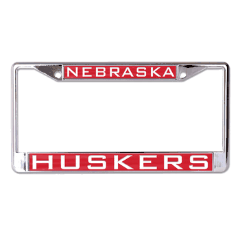 Nebraska Cornhuskers License Plate Frame Inlaid Style