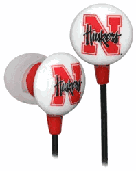 Nebraska Cornhuskers Logo Earbuds