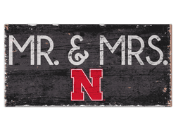 Nebraska Cornhuskers Mr & Mrs Sign