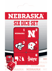 Nebraska Cornhuskers NCAA Dice Set