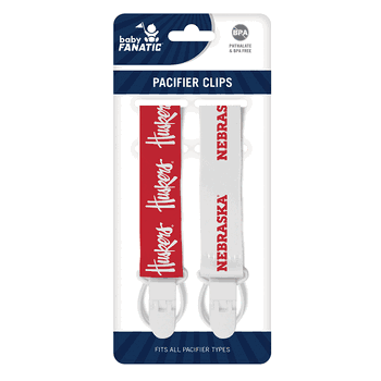 Nebraska Cornhuskers Pacifier Clips