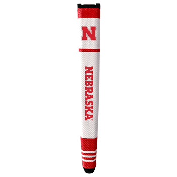 Nebraska Cornhuskers Putter Grip (White with colored stripes)