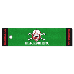 Nebraska Cornhuskers Putting Green Mat - 1.5ft. x 6ft., Blackshirts