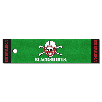 Nebraska Cornhuskers Putting Green Mat - 1.5ft. x 6ft., Blackshirts