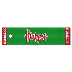 Nebraska Cornhuskers Putting Green Mat - 1.5ft. x 6ft., "Huskers"