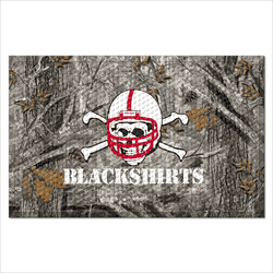 Nebraska Cornhuskers Rubber Scraper Door Mat Camo, Blackshirts