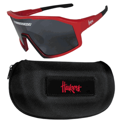 Nebraska Cornhuskers Shield Sunglasses with Case