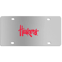 Nebraska Cornhuskers Steel License Plate Wall Plaque