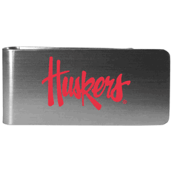 Nebraska Cornhuskers Steel Money Clip, Logo
