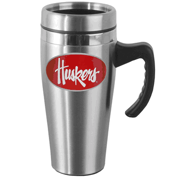 Nebraska Cornhuskers Steel Travel Mug w/Handle