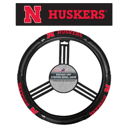 Nebraska Cornhuskers Steering Wheel Cover Massage Grip Style CO