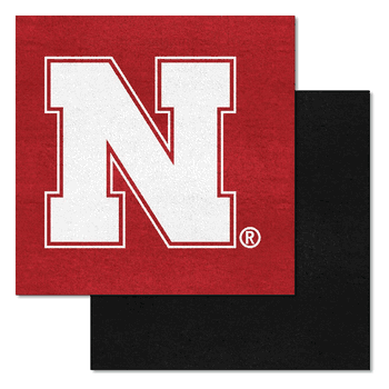 Nebraska Cornhuskers Team Carpet Tiles - 45 Sq Ft.