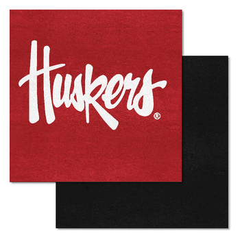 Nebraska Cornhuskers Team Carpet Tiles - 45 Sq Ft., 