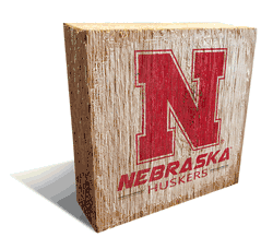 Nebraska Cornhuskers Team Logo Block 6X6