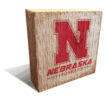 Nebraska Cornhuskers Team Logo Block 6X6