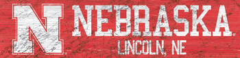 Nebraska Cornhuskers Team Name Sign