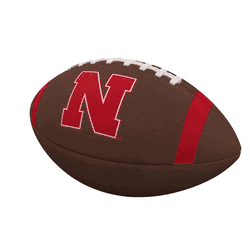 Nebraska Cornhuskers Team Stripe Official-Size Composite Football