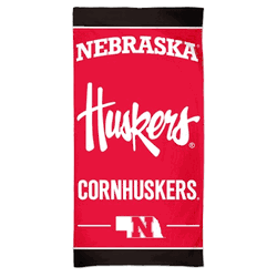 Nebraska Cornhuskers Towel 30x60 Beach Style