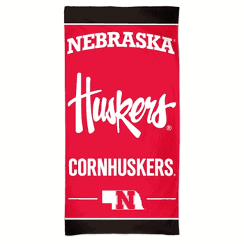 Nebraska Cornhuskers Towel 30x60 Beach Style