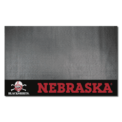 Nebraska Cornhuskers Vinyl Grill Mat - 26in. x 42in., Blackshirts