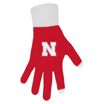 Nebraska Cornhuskers Waffle Knit Glove