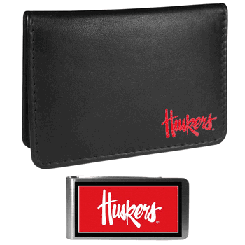 Nebraska Cornhuskers Weekend Bi-fold Wallet & Color Money Clip