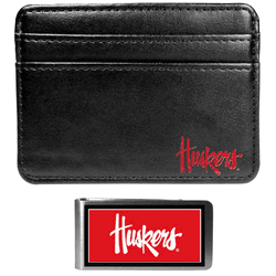 Nebraska Cornhuskers Weekend Wallet & Color Money Clip