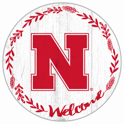 Nebraska Cornhuskers Welcome 12in Circle