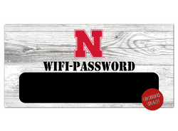 Nebraska Cornhuskers Wifi Password 6x12 Sign
