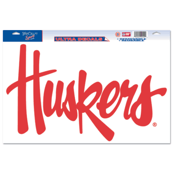 Nebraska Huskers Ultra Decal 11in x 17in 