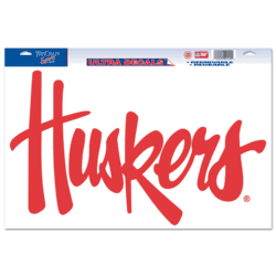 Nebraska Huskers Ultra Decal 11in x 17in "Huskers"
