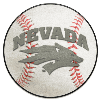 Nevada Wolfpack Baseball Rug - 27in. Diameter