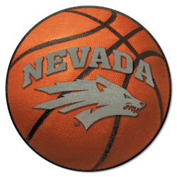 Nevada Wolfpack Basketball Rug - 27in. Diameter