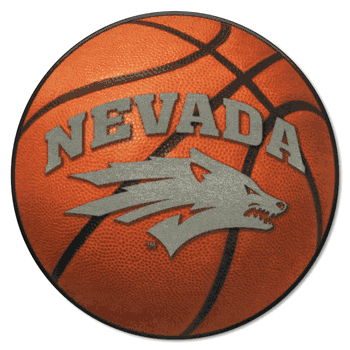 Nevada Wolfpack Basketball Rug - 27in. Diameter