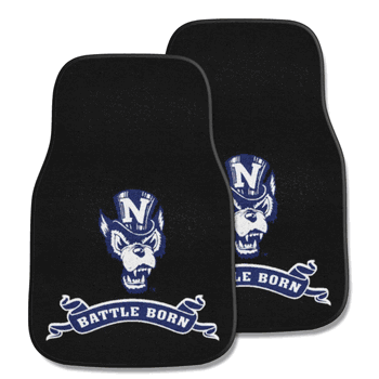 Nevada Wolfpack Front Carpet Car Mat Set - 2 Pieces, 