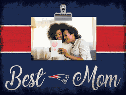New England Patriots 10" x 8" Best Mom with Stripe Clip Frame