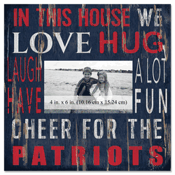 New England Patriots 10x10 In This House Frame