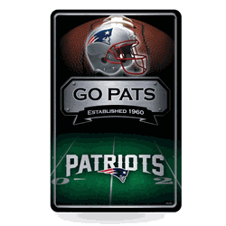 New England Patriots  11" x 17" Home Decor Sign