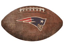New England Patriots 12" Football Shaped Sign