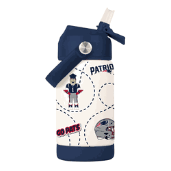 New England Patriots 12oz Mascot SS Kids Bottle