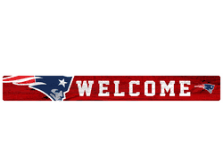 New England Patriots 16in. Welcome Strip