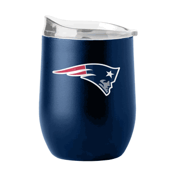New England Patriots 16oz Flipside Powder Coat Curved Beverage